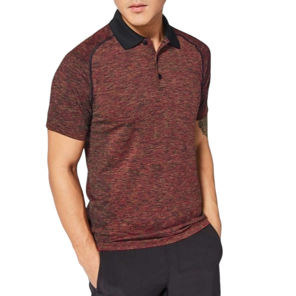 Lululemon Men's Metal Vent Tech Collar Short Sleeve Seamless Polo Shirt Size S - Picture 3 of 15